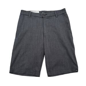 Quick Silver Shorts Mens 28 Charcoal Gray Slash Pockets Flat Front Bottoms